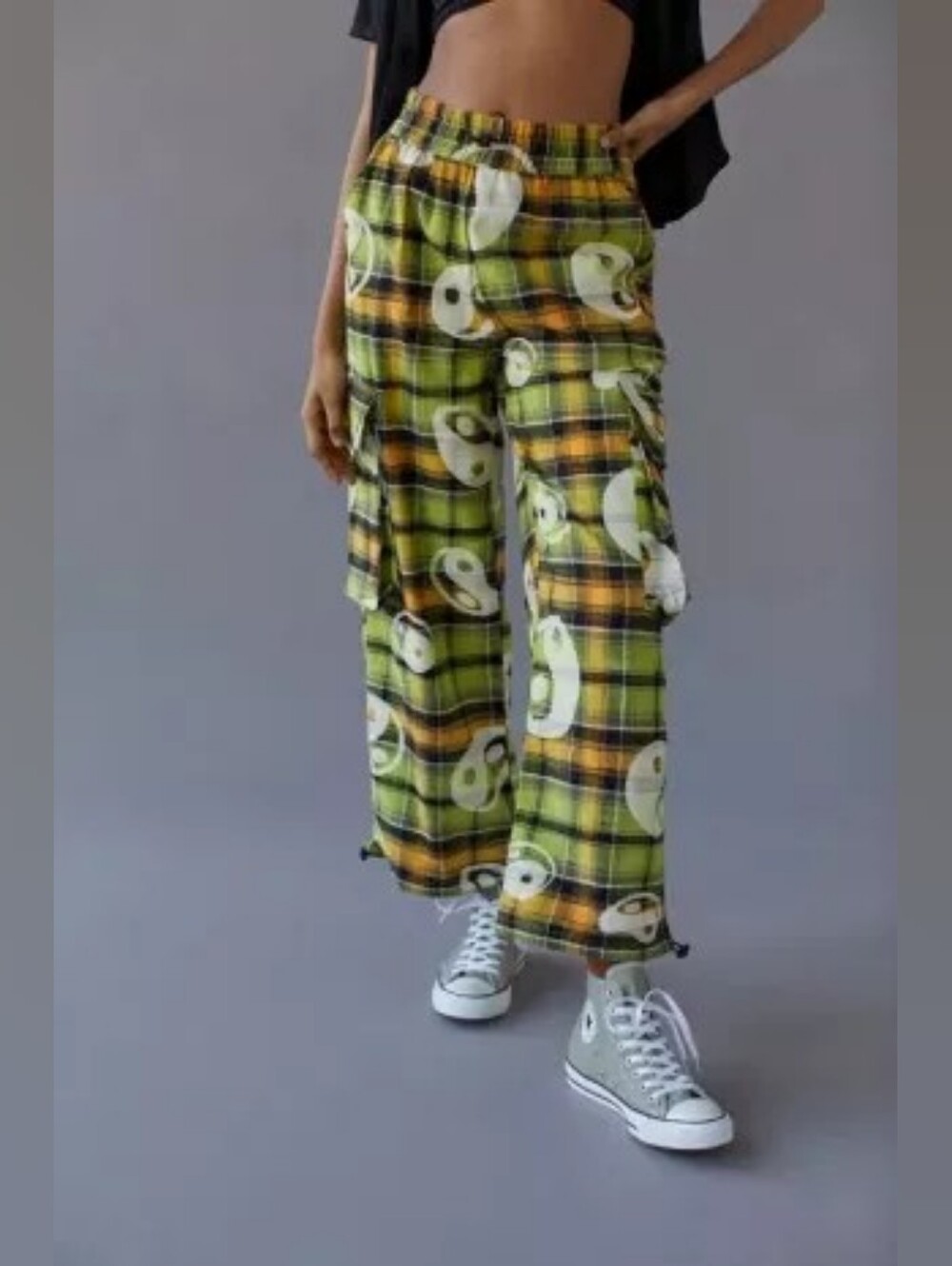 Urban Outfitters BDG Darren Ying Yang Flannel Pant Size S ASOTV